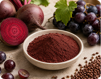 Beet root and grape seed extracts used in HoneyFil